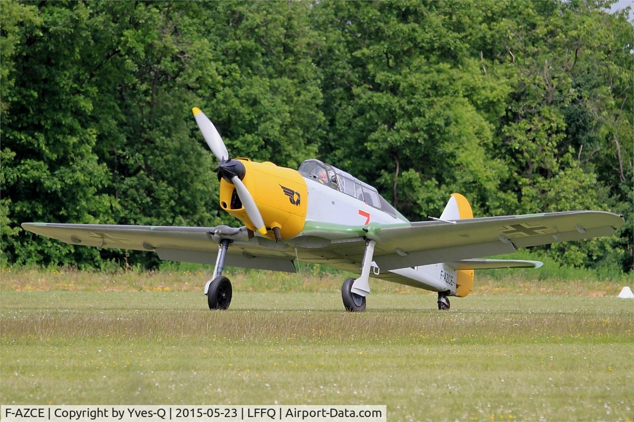 F-AZCE, Pilatus P2-06 C/N 72, Pilatus P2-06, Taxiing to parking area, La Ferté-Alais airfield (LFFQ) Airshow 2015