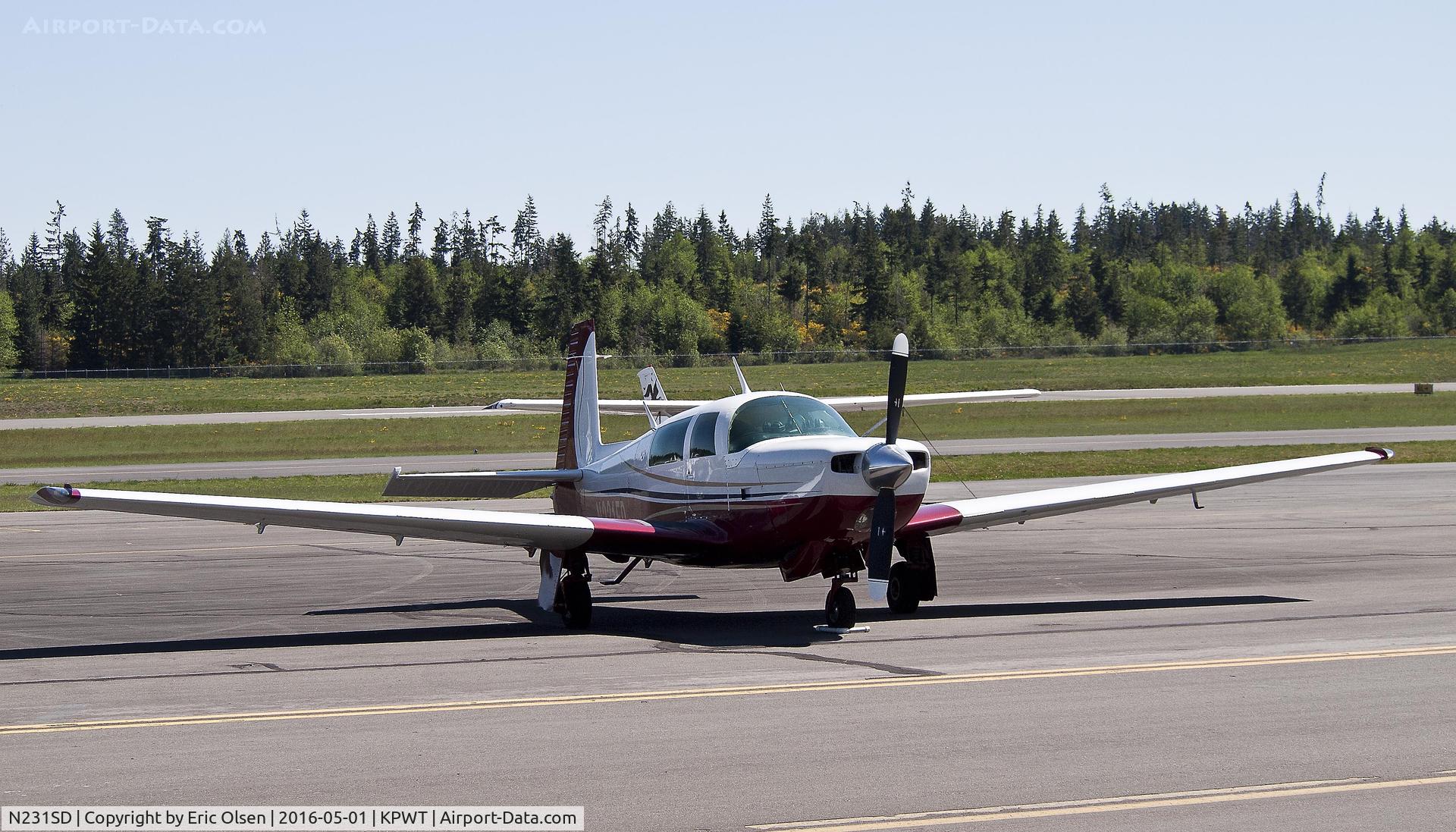N231SD, 1980 Mooney M20K C/N 25-0494, Mooney at Bremerton.