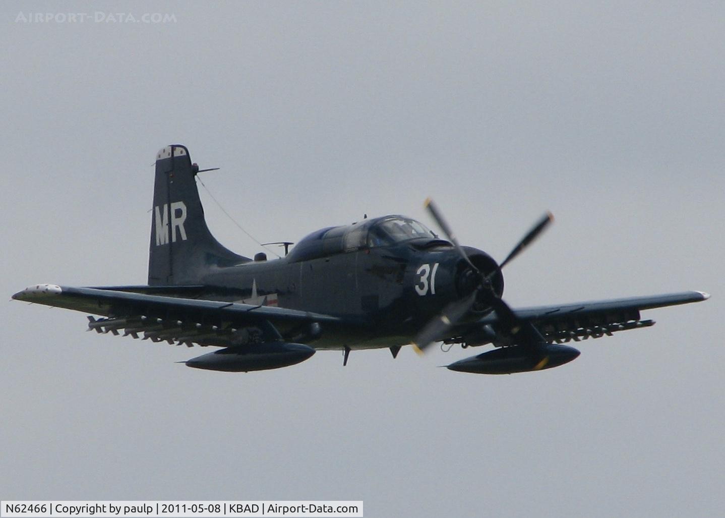 N62466, 1955 Douglas EA-1E Skyraider C/N 10255 (135178), At Barksdale Air Force Base.