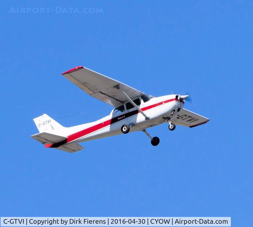 C-GTVI, Cessna 172M C/N 17266907, Leaving Ottawa Airport.