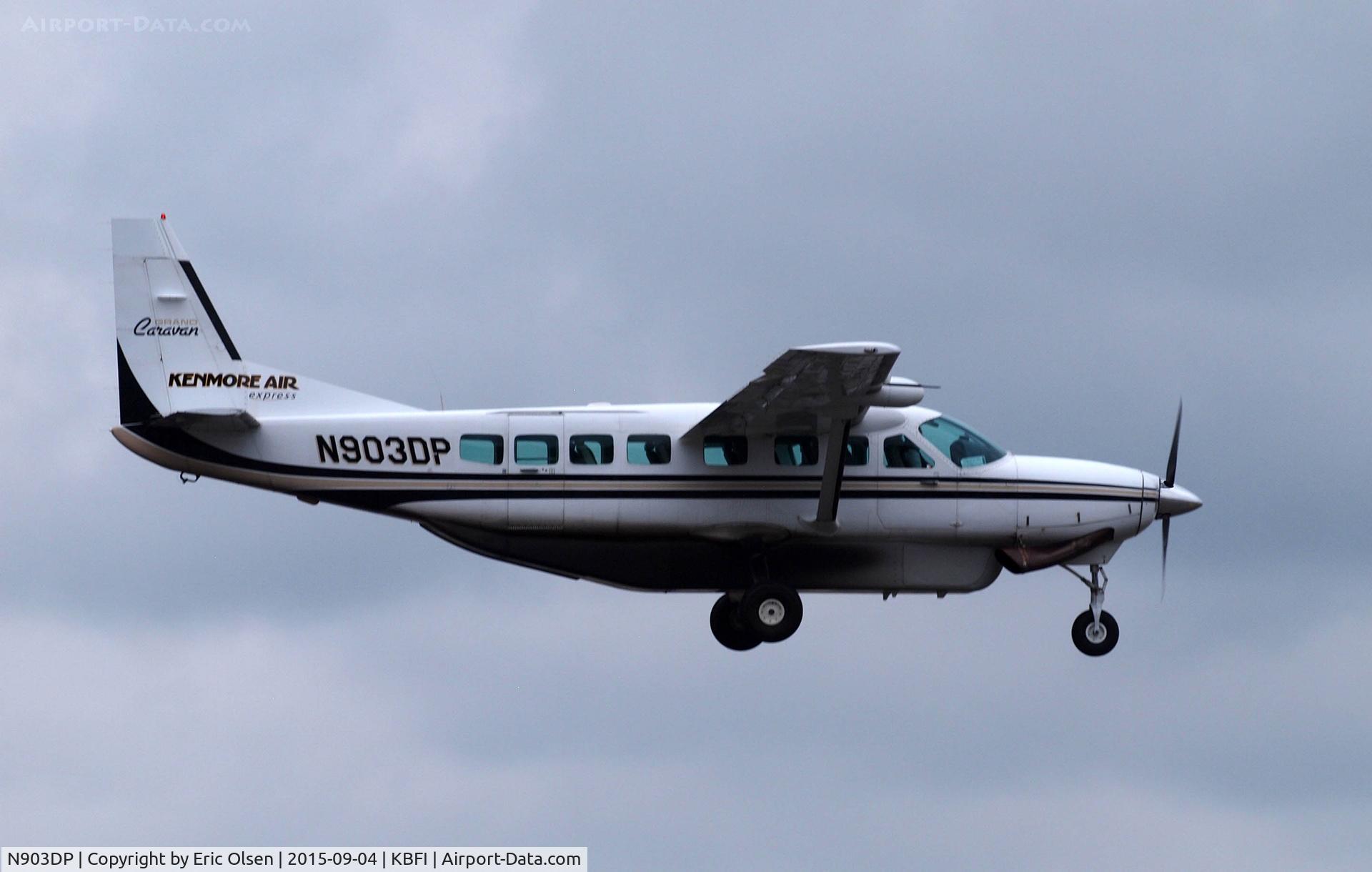 N903DP, 1998 Cessna 208B C/N 208B0703, Cessna 208B over Boeing Field.