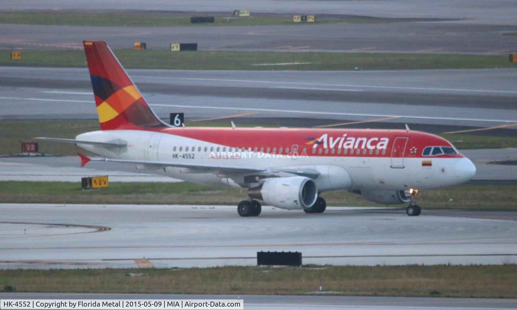 HK-4552, 2008 Airbus A319-115 C/N 3518, Avianca