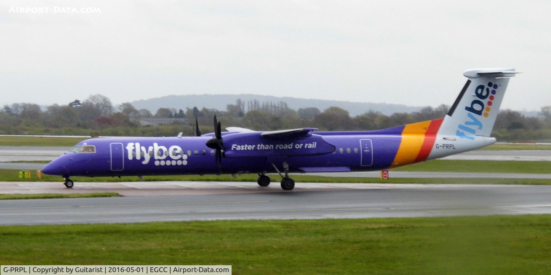G-PRPL, 2011 Bombardier DHC-8-402 Dash 8 C/N 4380, At Manchester