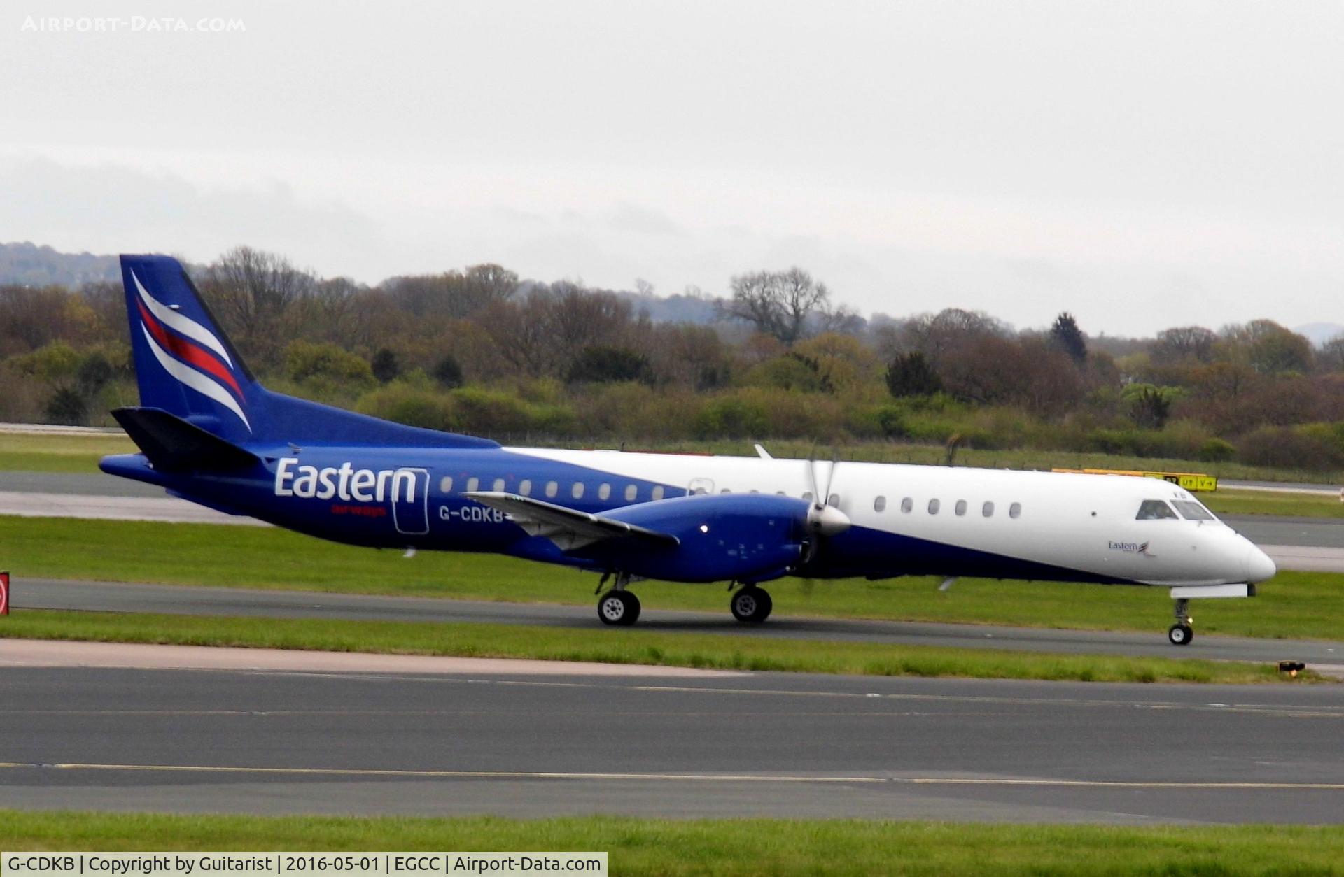 G-CDKB, 1996 Saab 2000 C/N 2000-032, At Manchester