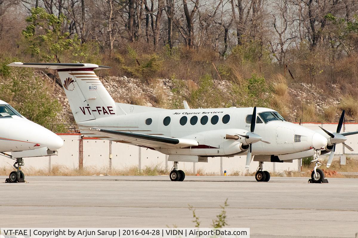 VT-FAE, 2005 Raytheon B200 King Air C/N BB-1918, On the apron at Dehradun.