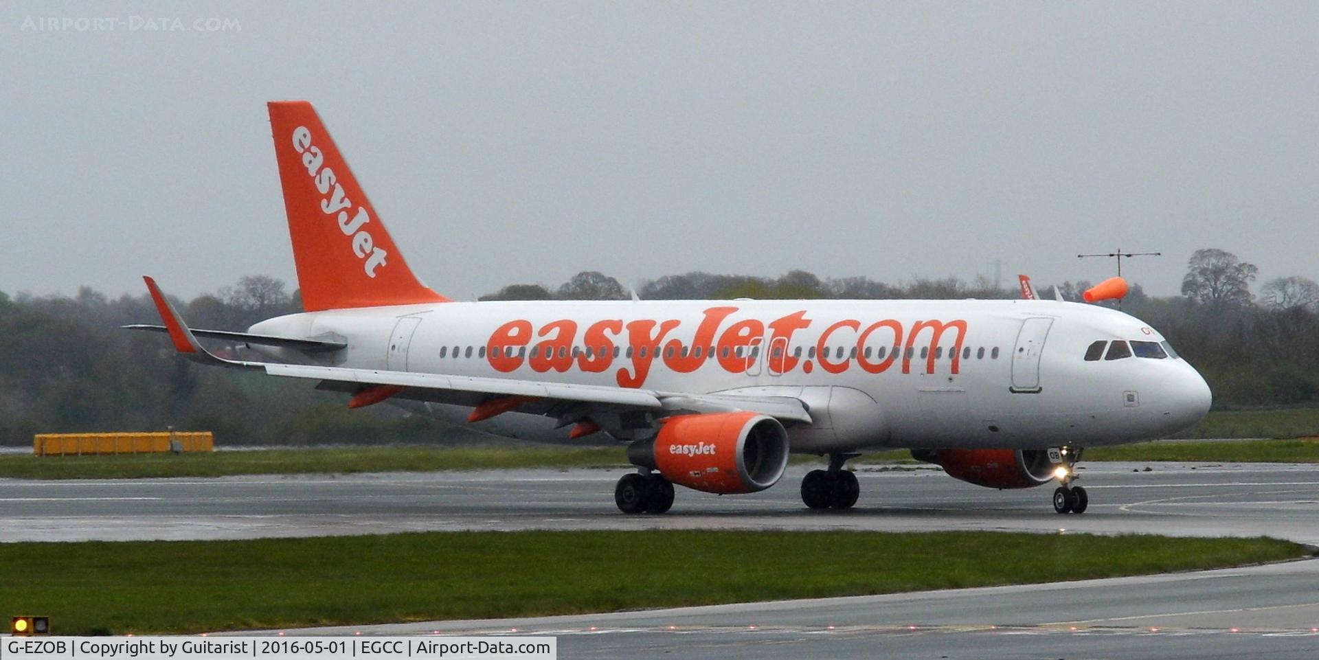 G-EZOB, 2015 Airbus A320-214 C/N 6416, At Manchester