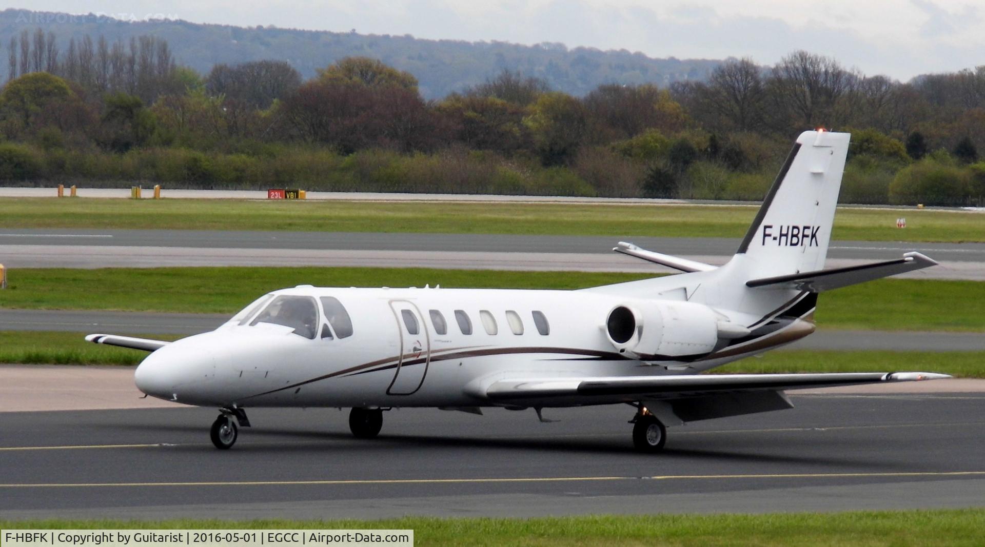 F-HBFK, Cessna 550 Citation II C/N 550-0625, At Manchester