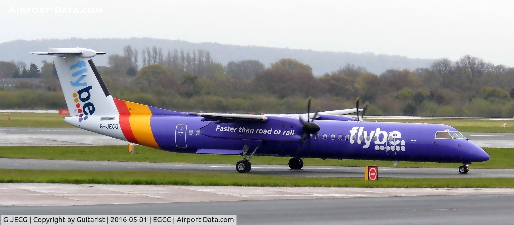 G-JECG, 2004 De Havilland Canada DHC-8-402Q Dash 8 C/N 4098, At Manchester