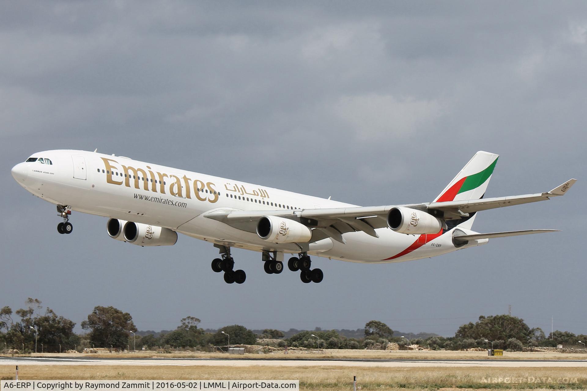 A6-ERP, 1997 Airbus A340-313 C/N 185, A340 A6-ERP Emirates Airlines