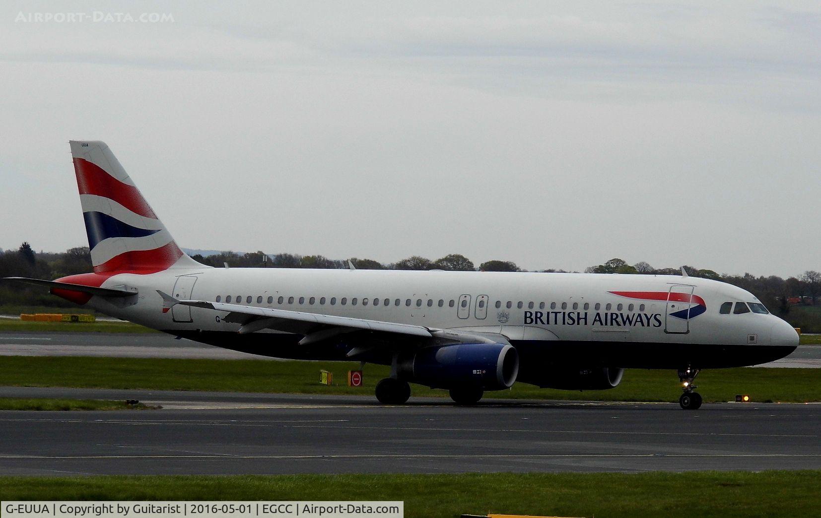 G-EUUA, 2001 Airbus A320-232 C/N 1661, At Manchester
