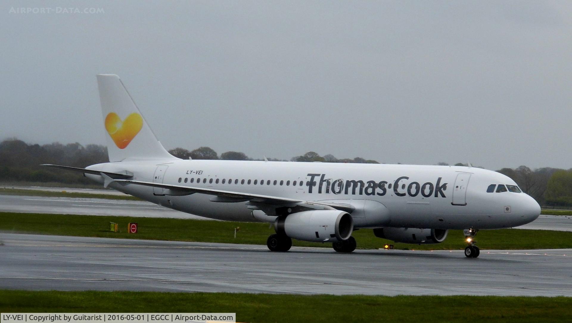 LY-VEI, 1998 Airbus A320-233 C/N 0902, At Manchester
