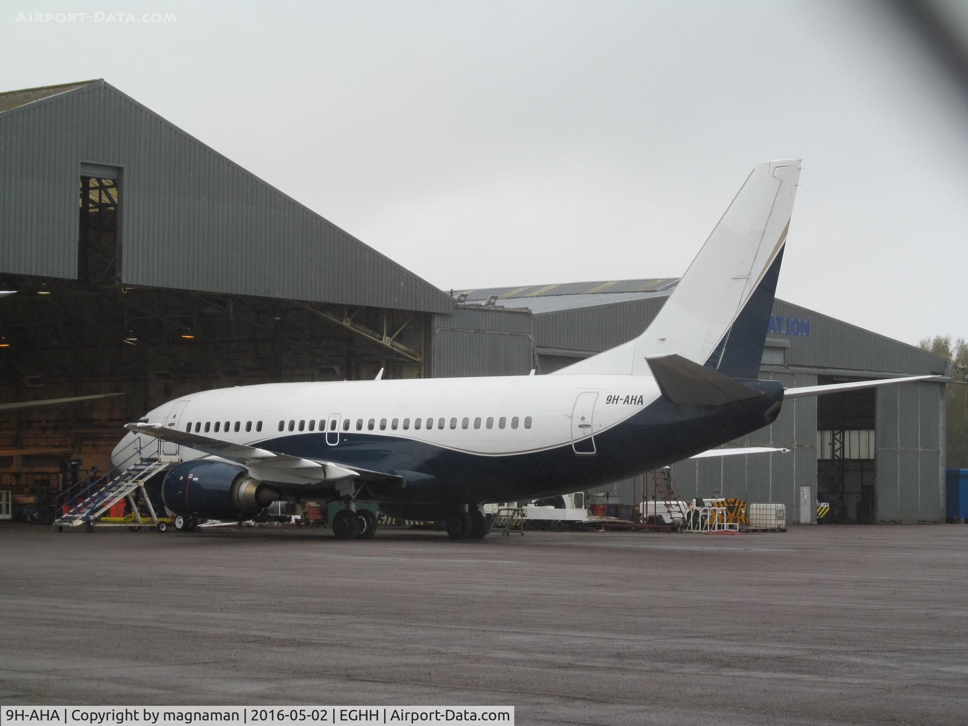 9H-AHA, 1991 Boeing 737-505 C/N 24647, at hurn - aka 737 heaven