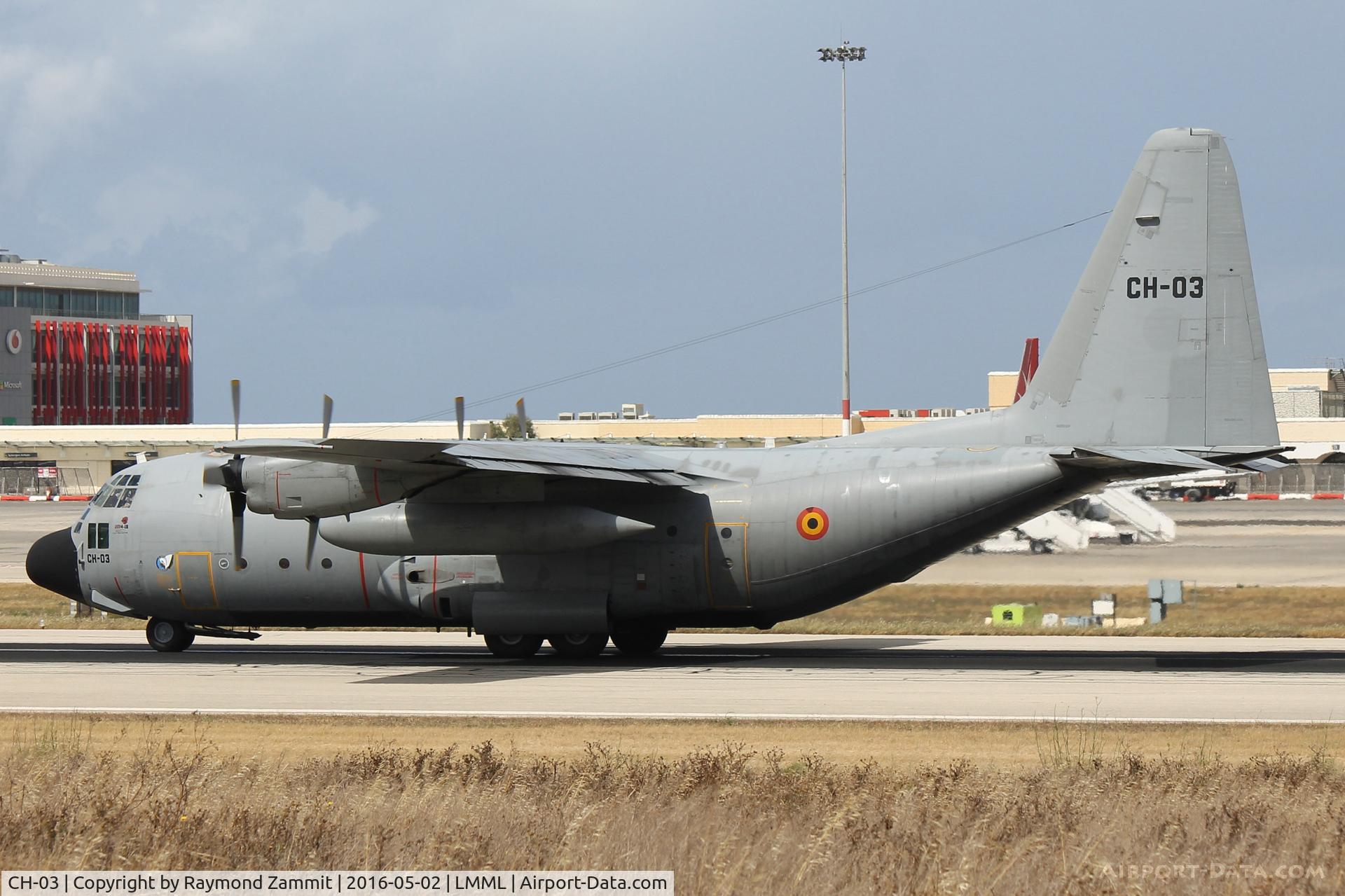CH-03, 1972 Lockheed C-130H Hercules C/N 382-4461, Lockheed C-130H Hercules CH-03 Belgian Air Force