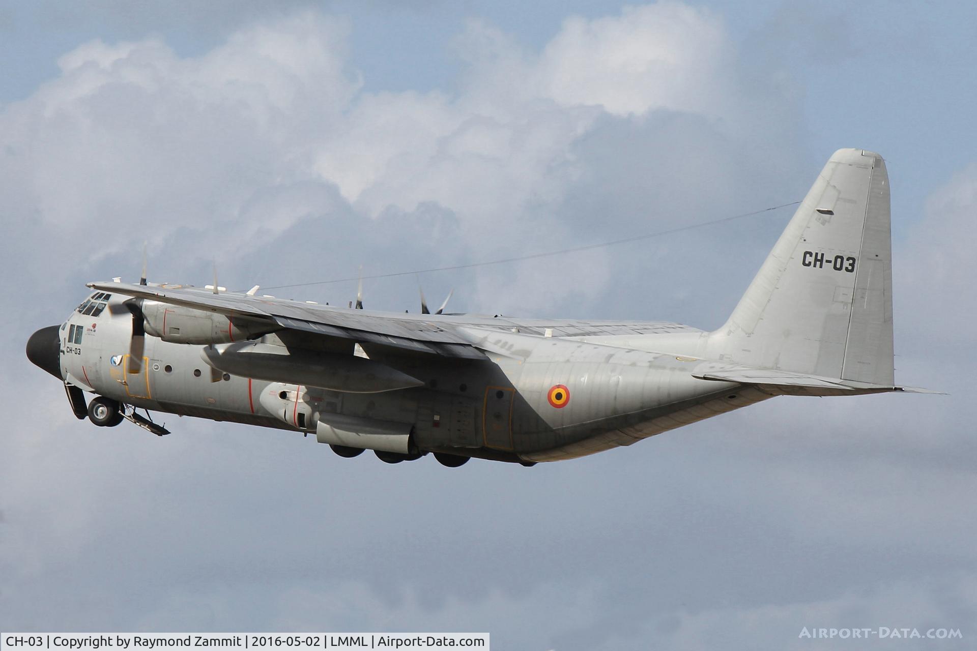CH-03, 1972 Lockheed C-130H Hercules C/N 382-4461, Lockheed C-130H Hercules CH-03 Belgian Air Force