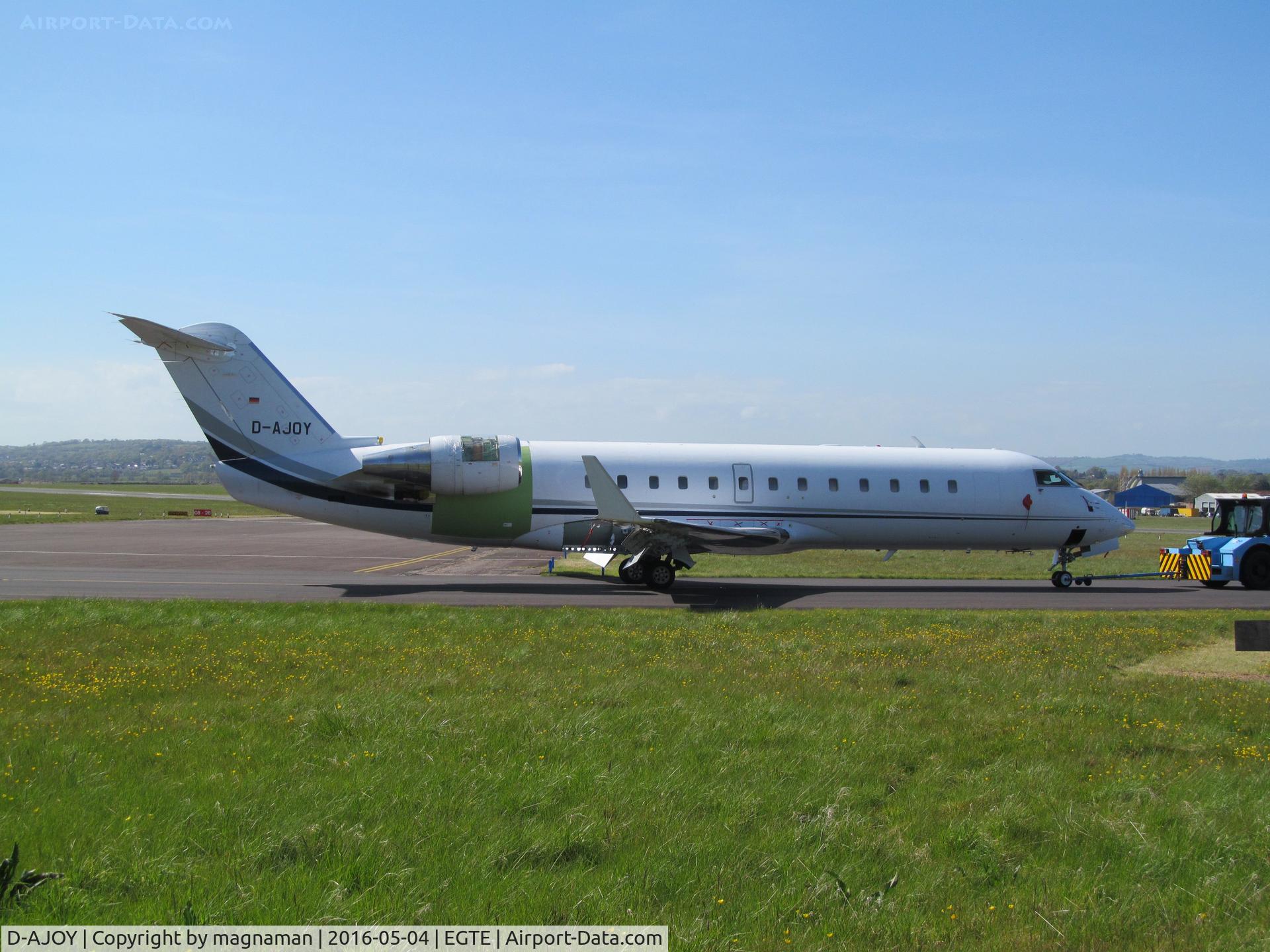 D-AJOY, 2007 Bombardier Challenger 850 (CL-600-2B19) C/N 8069, engine issues perhaps?