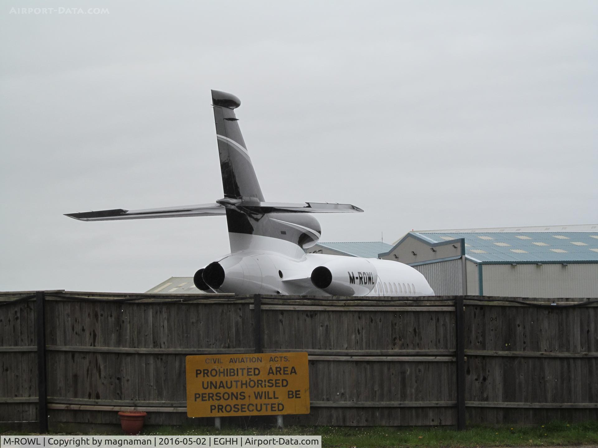 M-ROWL, 2009 Dassault Falcon 900EX C/N 217, the third incarnation of this reggie. I have seen this and M-ROWL(1) but missed the life of M-ROWL(2)