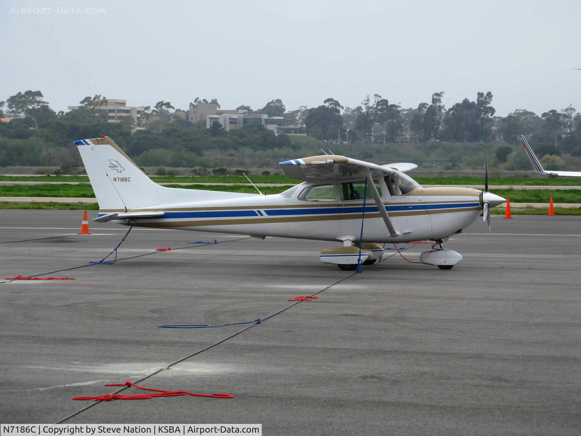 N7186C, 1973 Cessna R172K Hawk XP C/N R172-2680, Locally-based 1973 Cessna R172K Hawk XP @ Santa Barbara Municipal Airport, CA