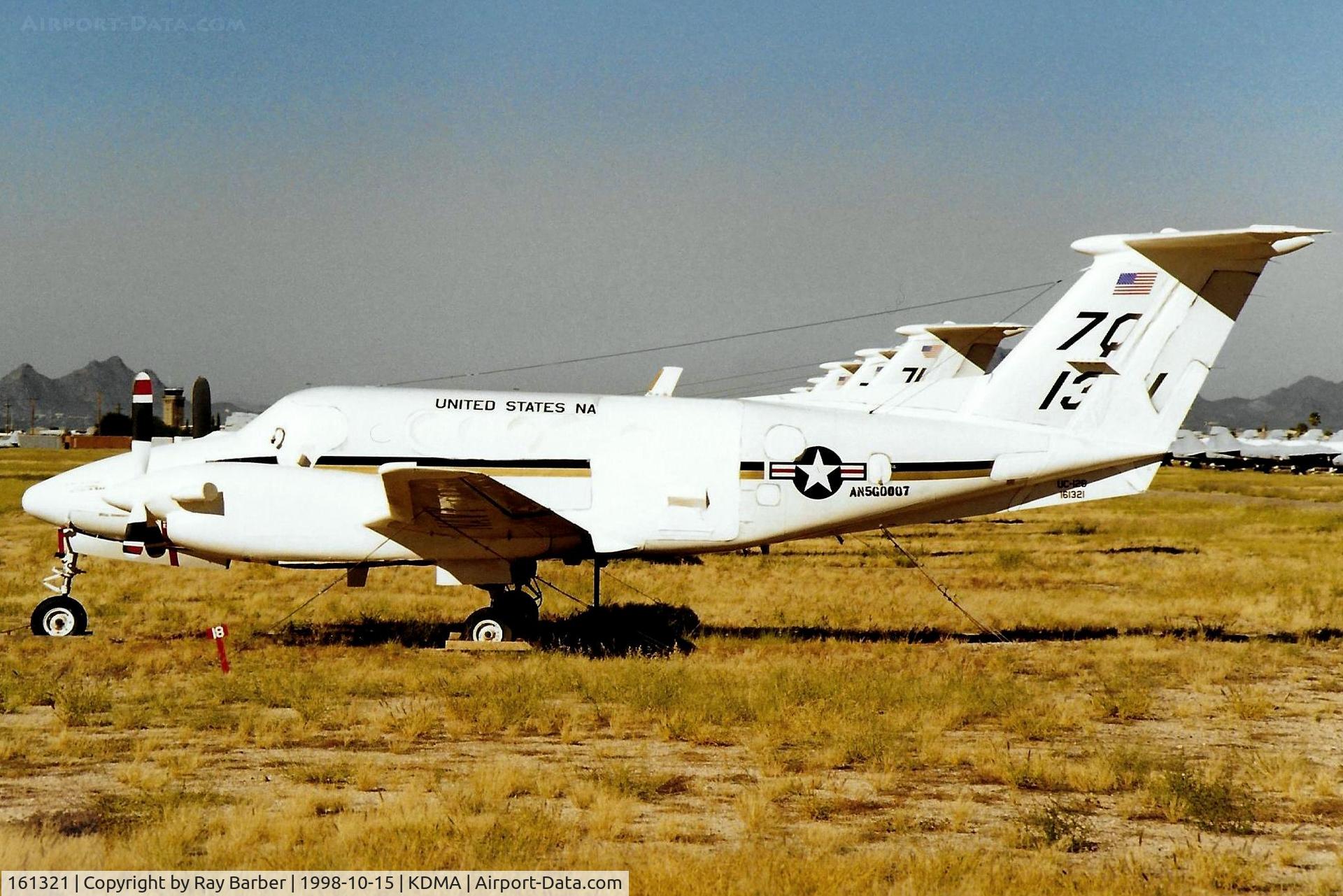 161321, Beech UC-12B Huron C/N BJ-38, Beech UC-12B Huron [BJ-38] (Ex United States Navy) Davis Monthan AFB~N 15/10/1998