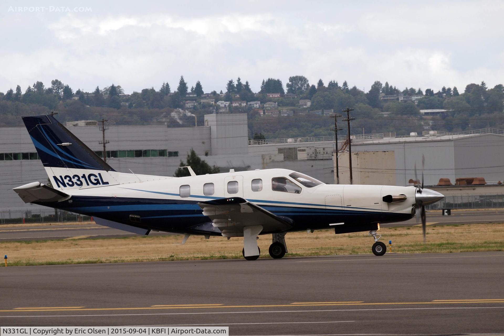 N331GL, 2013 Socata TBM-700 C/N 682, Socata TBM-700 at Boeing Field.