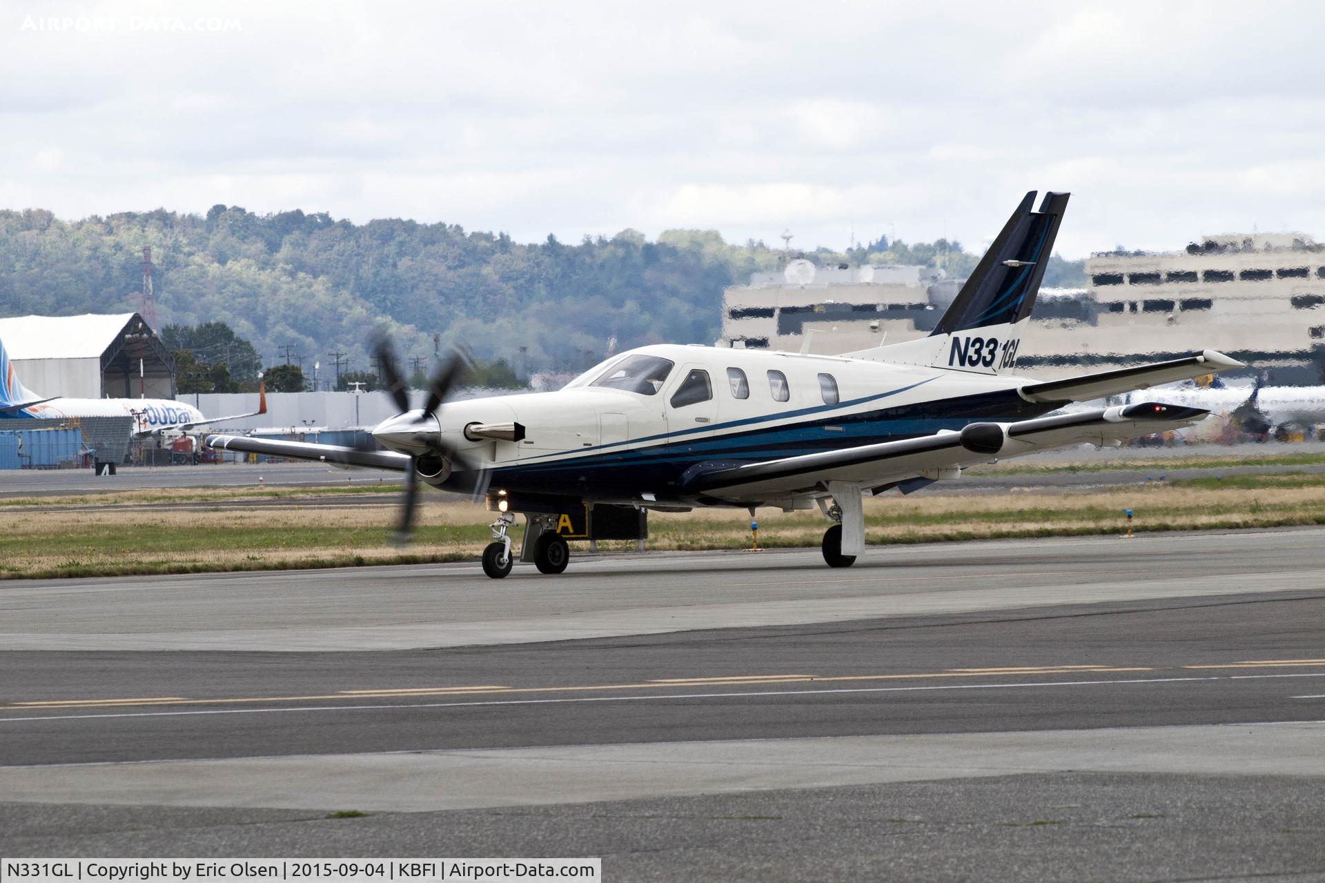 N331GL, 2013 Socata TBM-700 C/N 682, Socata TBM-700 at Boeing Field.