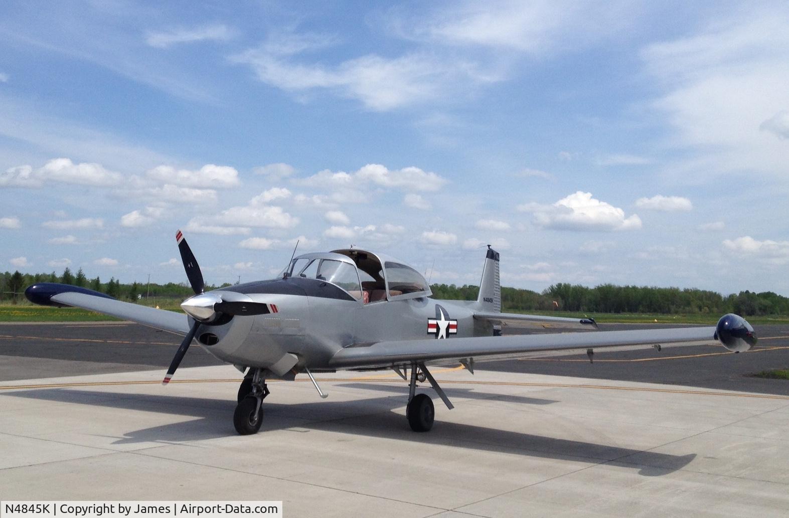 N4845K, 1949 Ryan Navion A C/N NAV-4-1845, Now with tip tanks