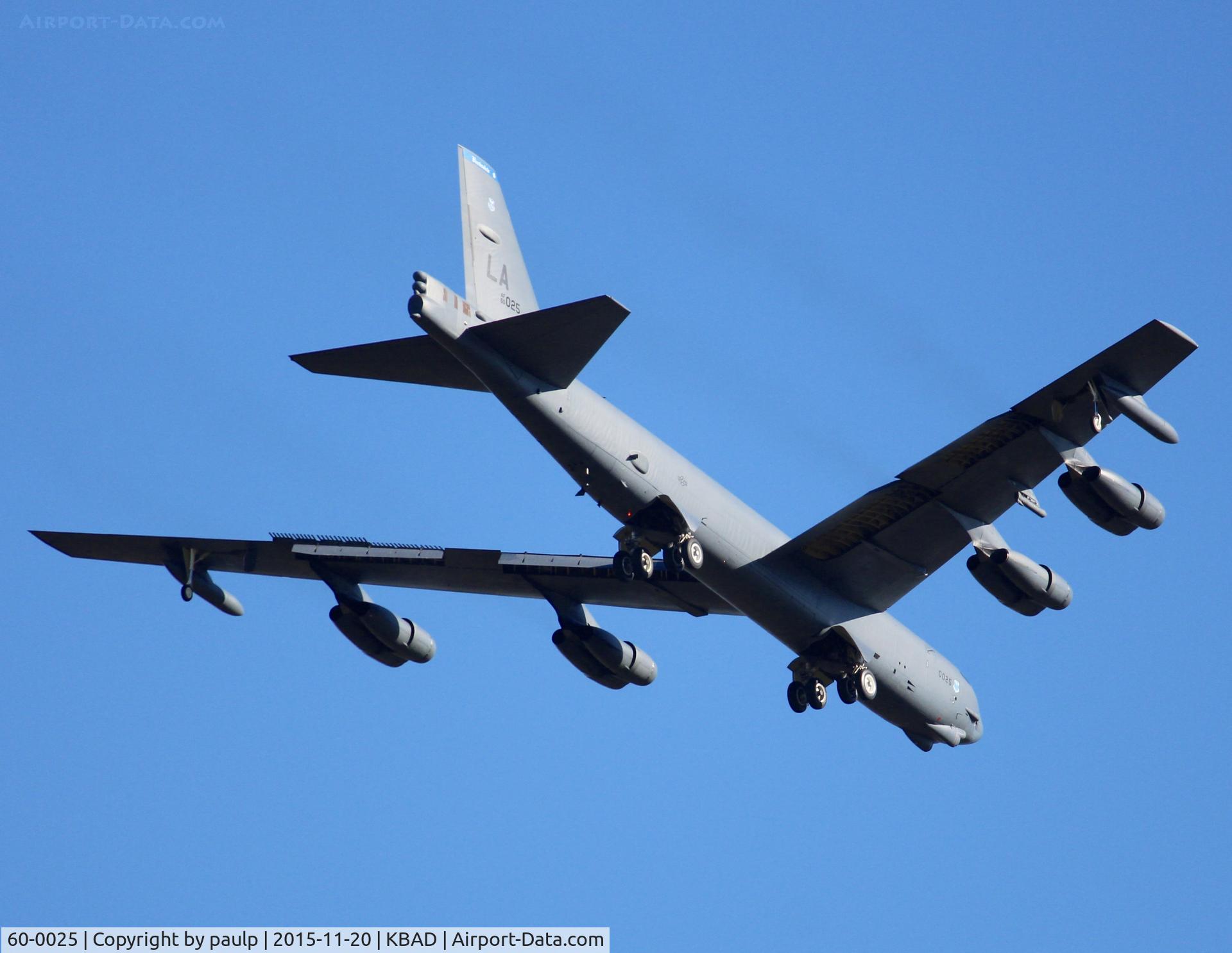 60-0025, 1960 Boeing B-52H Stratofortress C/N 464390, At Barksdale Air Force Base