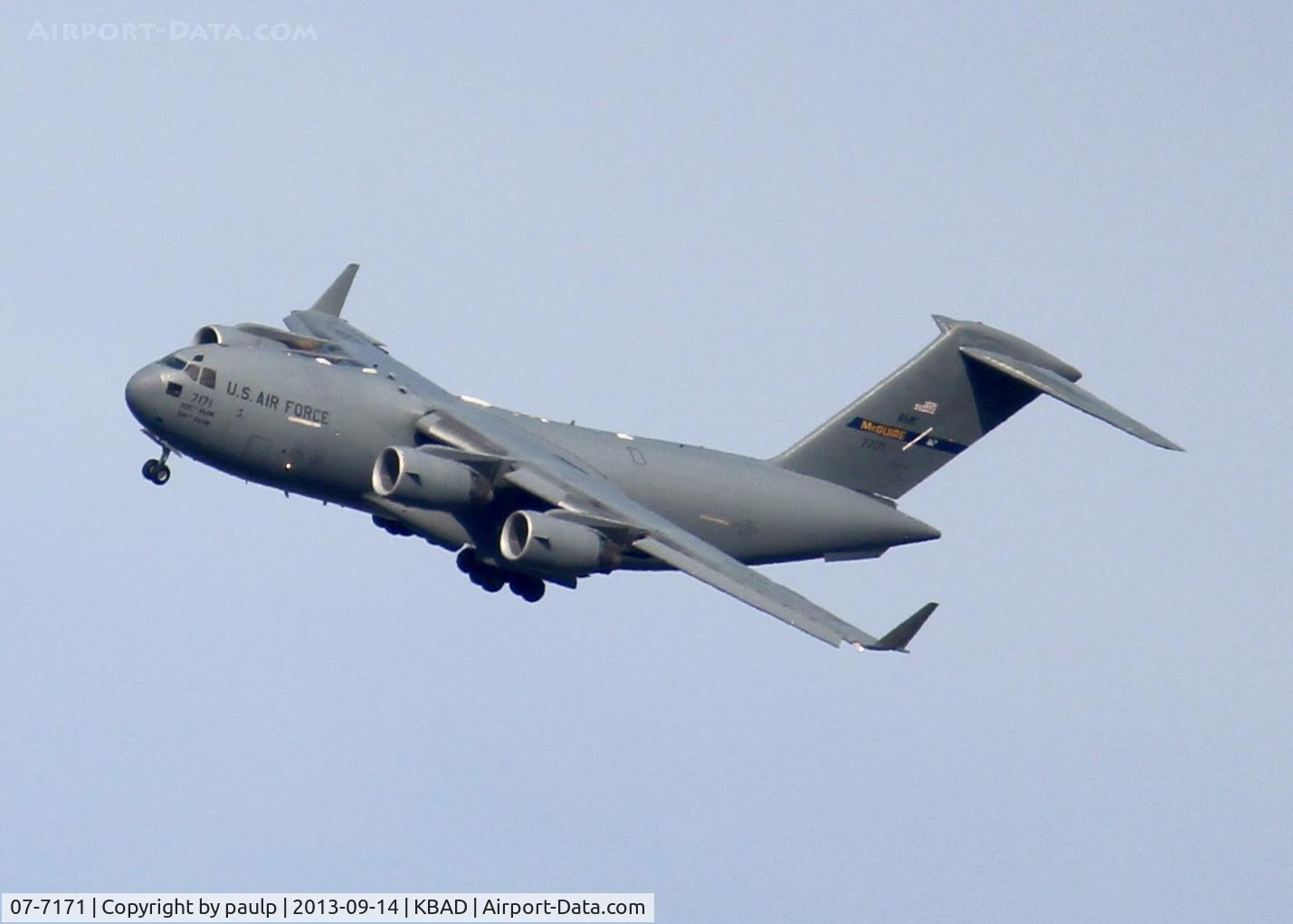 07-7171, Boeing C-17A Globemaster III C/N F-182/P-171, At Barksdale Air Force Base.