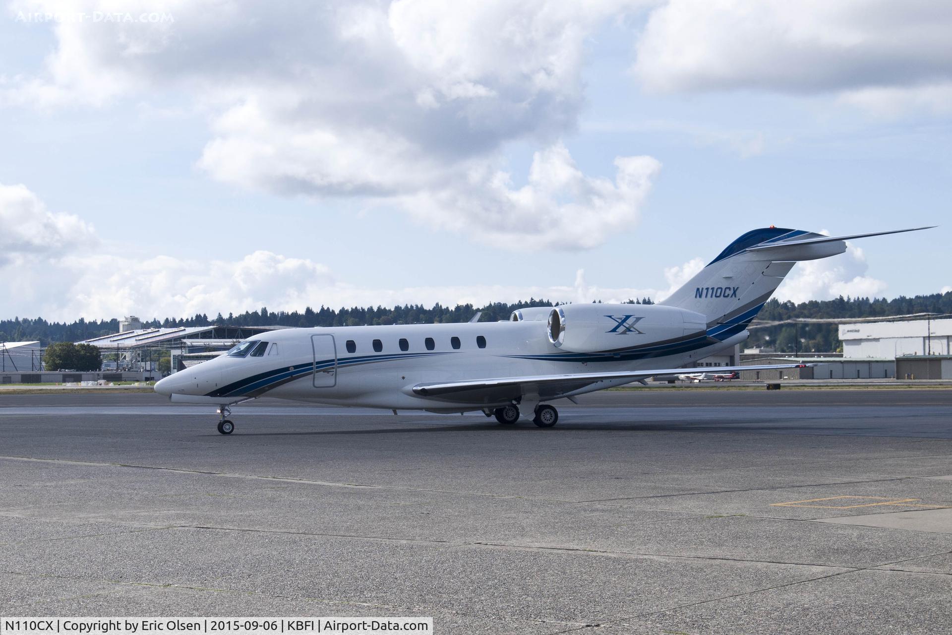 N110CX, 1999 Cessna 750 Citation X Citation X C/N 750-0077, Cessna 750 at Boeing Field.
