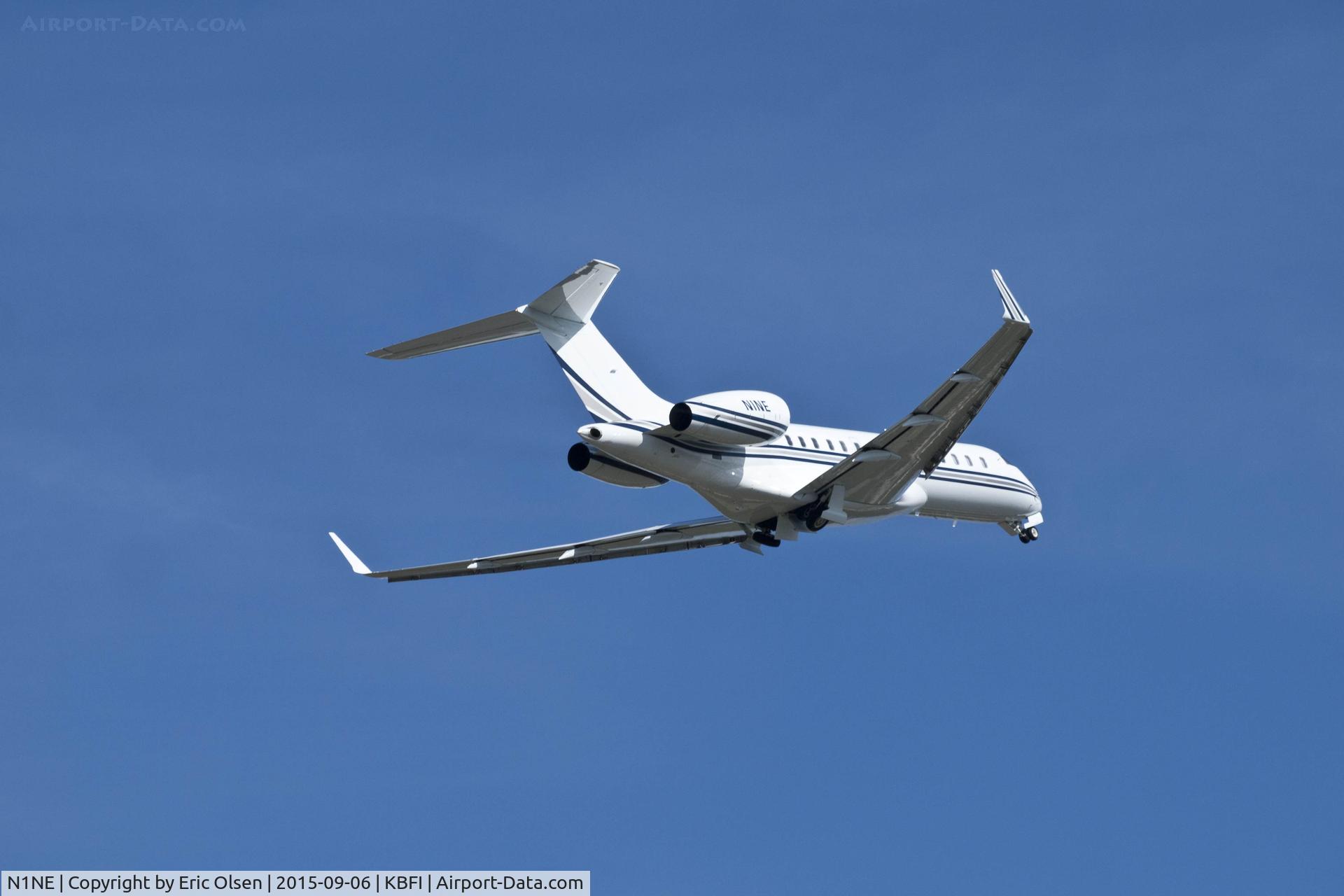 N1NE, 2006 Bombardier BD-700-1A10 Global Express XRS C/N 9205, BD-700 over Boeing Field