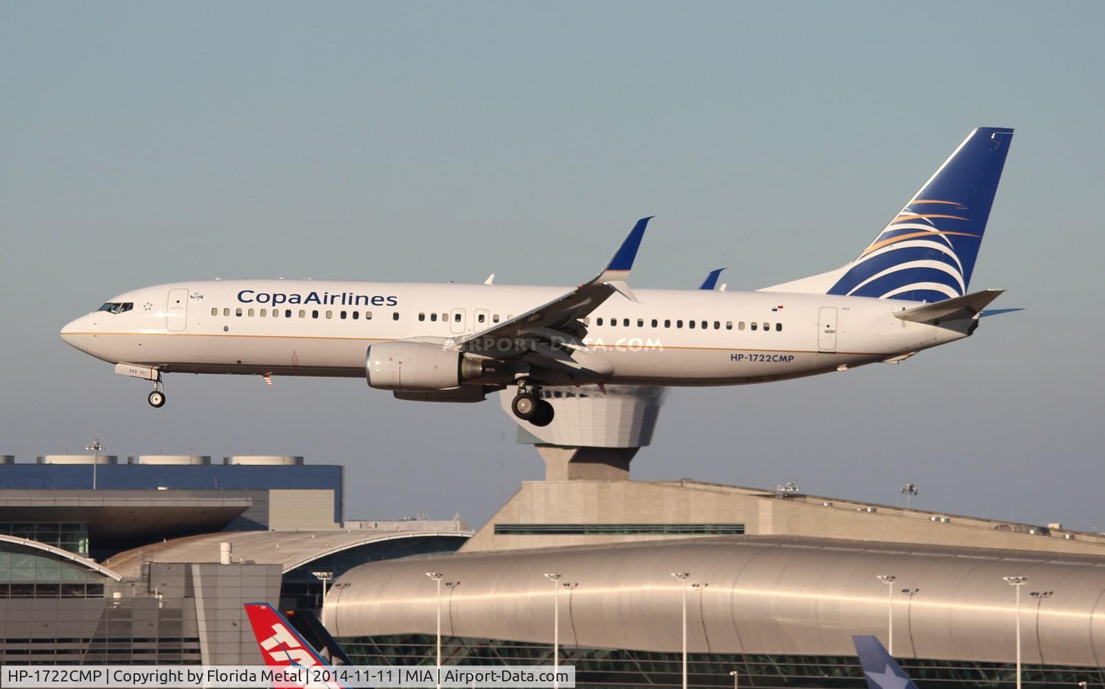 HP-1722CMP, 2011 Boeing 737-8V3 C/N 38100, Copa Airlines