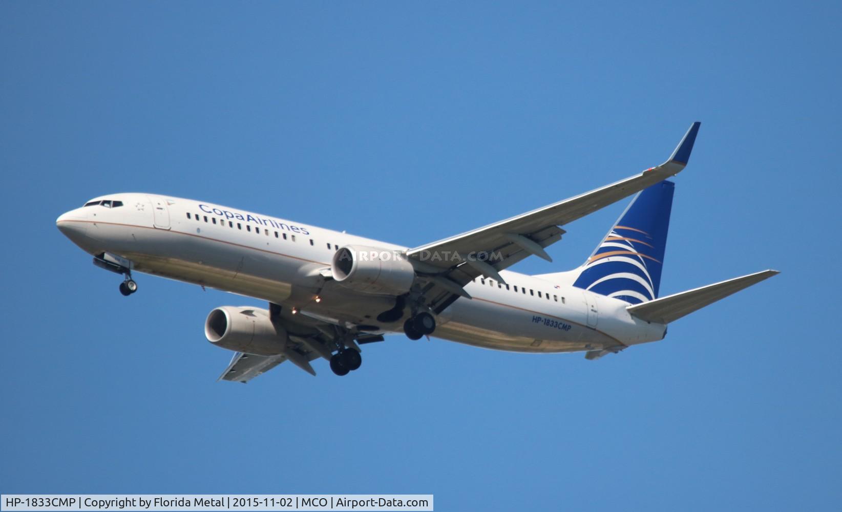 HP-1833CMP, 2013 Boeing 737-8V3 C/N 39884, Copa Airlines