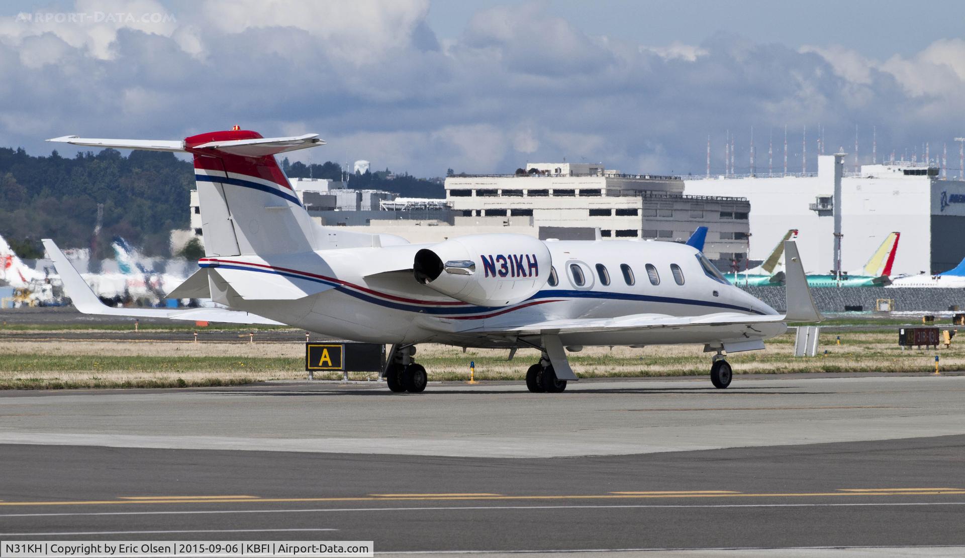 N31KH, 1999 Learjet Inc 31A C/N 173, Learjet at Boeing Field.