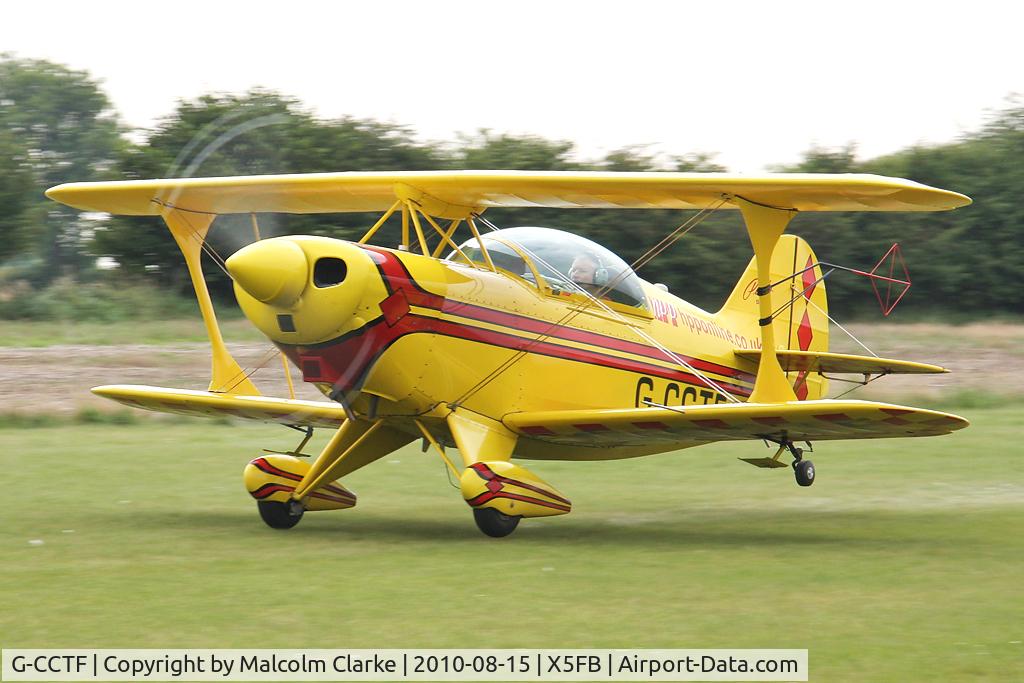 G-CCTF, 1977 Aerotek Pitts S-2A Special C/N 2146, Aerotek Pitts S-2A Special, Fishburn Airfield, August 2010.
