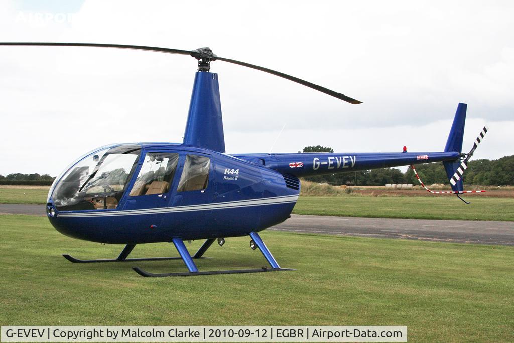 G-EVEV, 2005 Robinson R44 Raven ll C/N 10908, Robinson R44 Raven ll at The Real Aeroplane Company's Helicopter Fly-In, September 2010.
