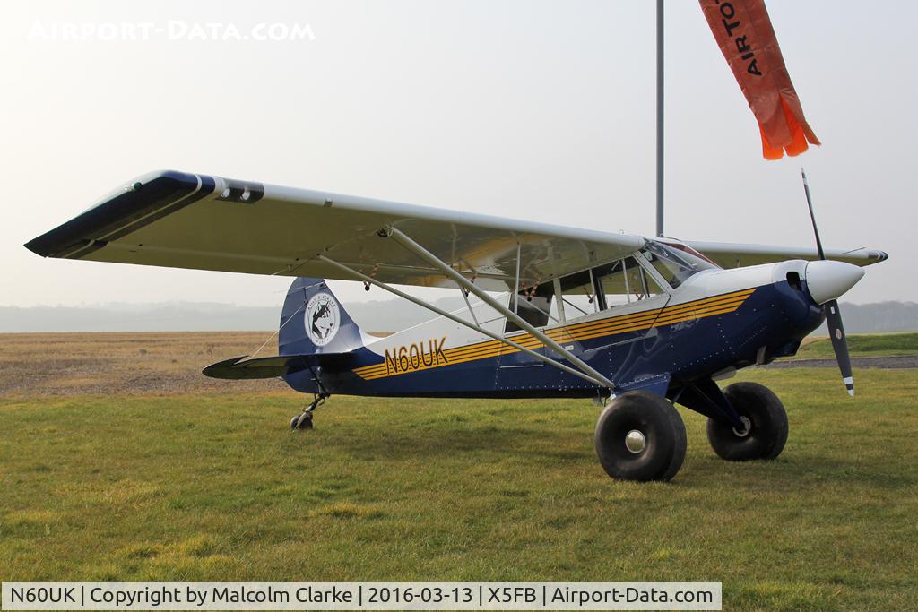 N60UK, 2008 Aviat A-1C-180 Husky C/N 3006, Aviat A-1C-180, Fishburn Airfield, March 2016.