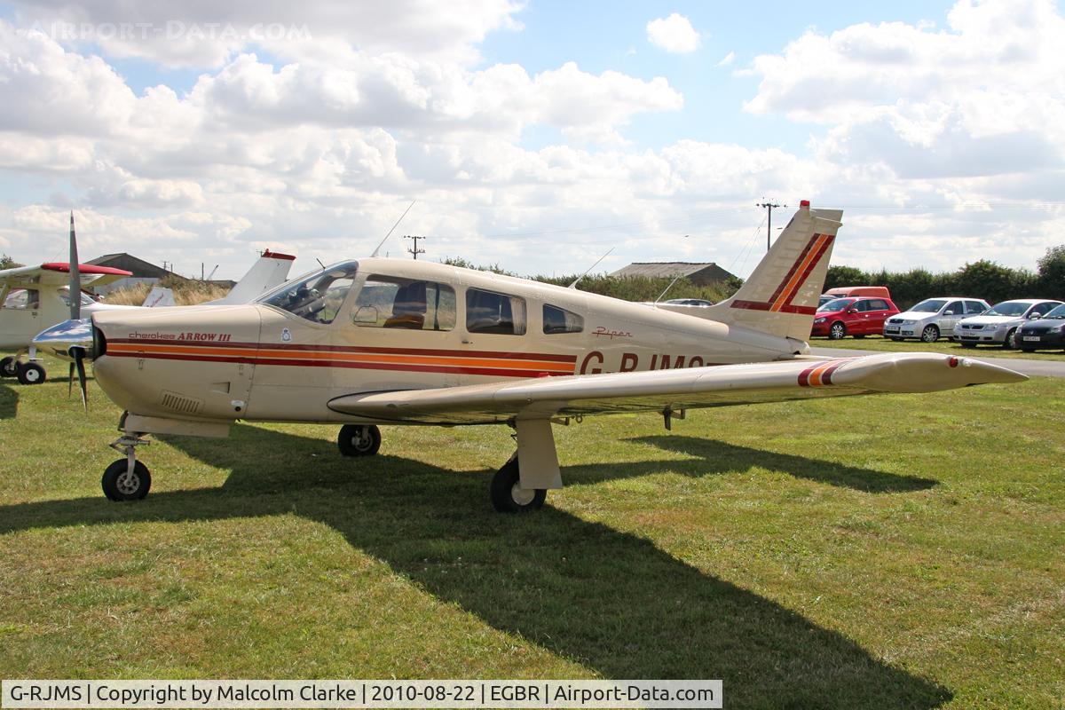 G-RJMS, 1978 Piper PA-28R-201 Cherokee Arrow III C/N 28R-7837059, Piper PA-28R-201 Arrow II at Breighton Airfield's Summer Madness All Comers Fly-In in August 2010.