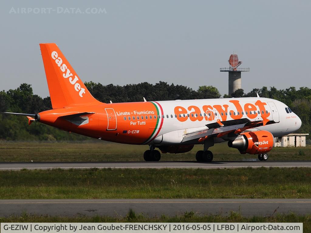 G-EZIW, 2005 Airbus A319-111 C/N 2578, Easyjet (Linate-Fiumicino Per Tutti Livery) 1371 landing 05 from Geneva