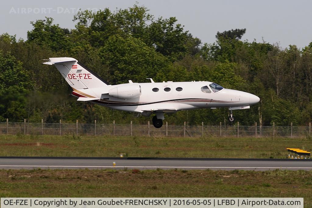 OE-FZE, 2009 Cessna 510 Citation Mustang Citation Mustang C/N 510-0217, GlobeAir landing runway 05.