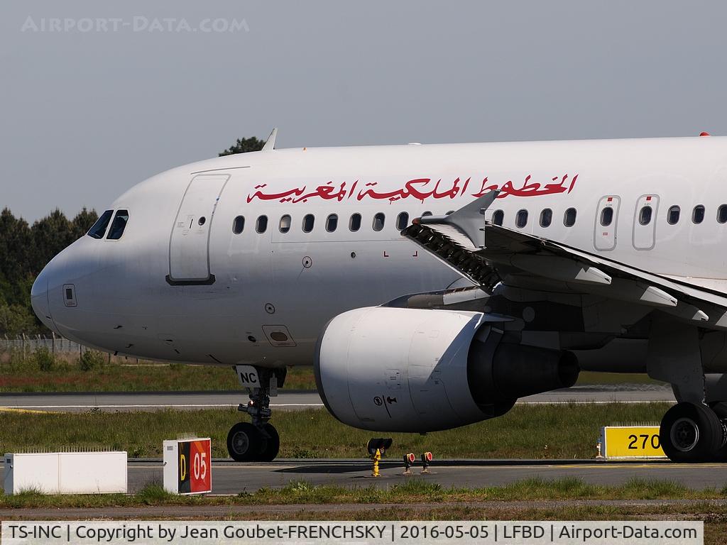 TS-INC, 2002 Airbus A320-214 C/N 1744, Royal Air Maroc 764 to Marrakech departure runway 05.