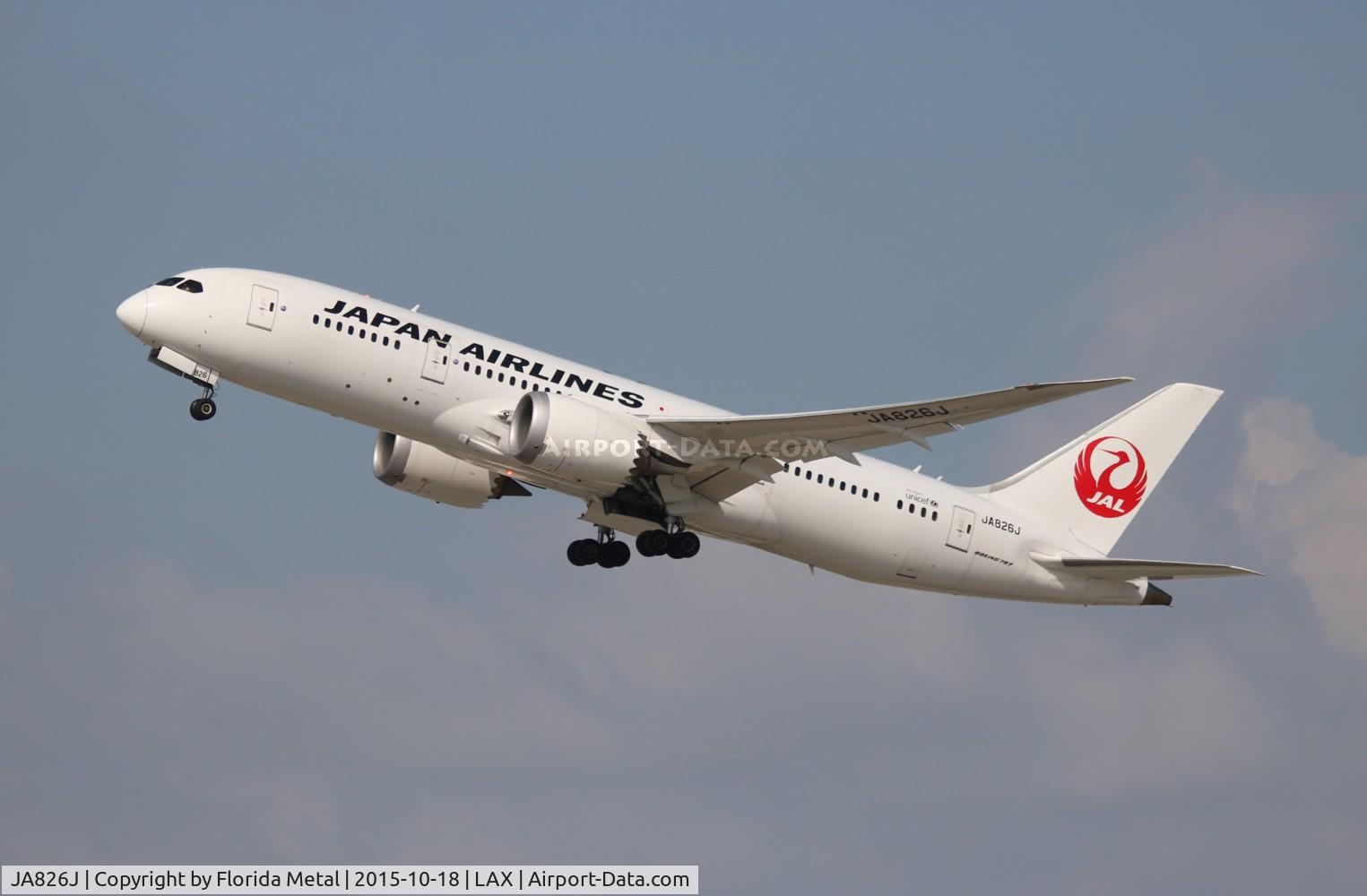 JA826J, 2012 Boeing 787-8 Dreamliner C/N 34836, Japan Airlines