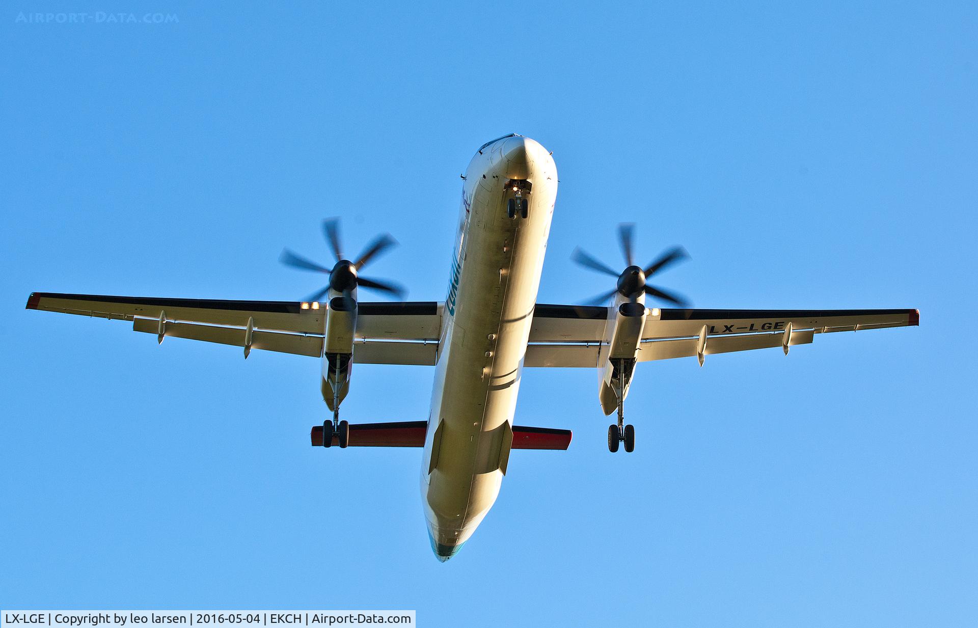LX-LGE, 2009 De Havilland Canada DHC-8-402Q Dash 8 C/N 4284, Copenhagen 4.5.16