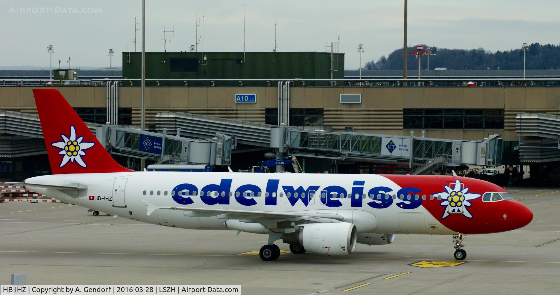 HB-IHZ, 1999 Airbus A320-214 C/N 1026, Edelweiss Air, is here at Zürich-Kloten(LSZH)