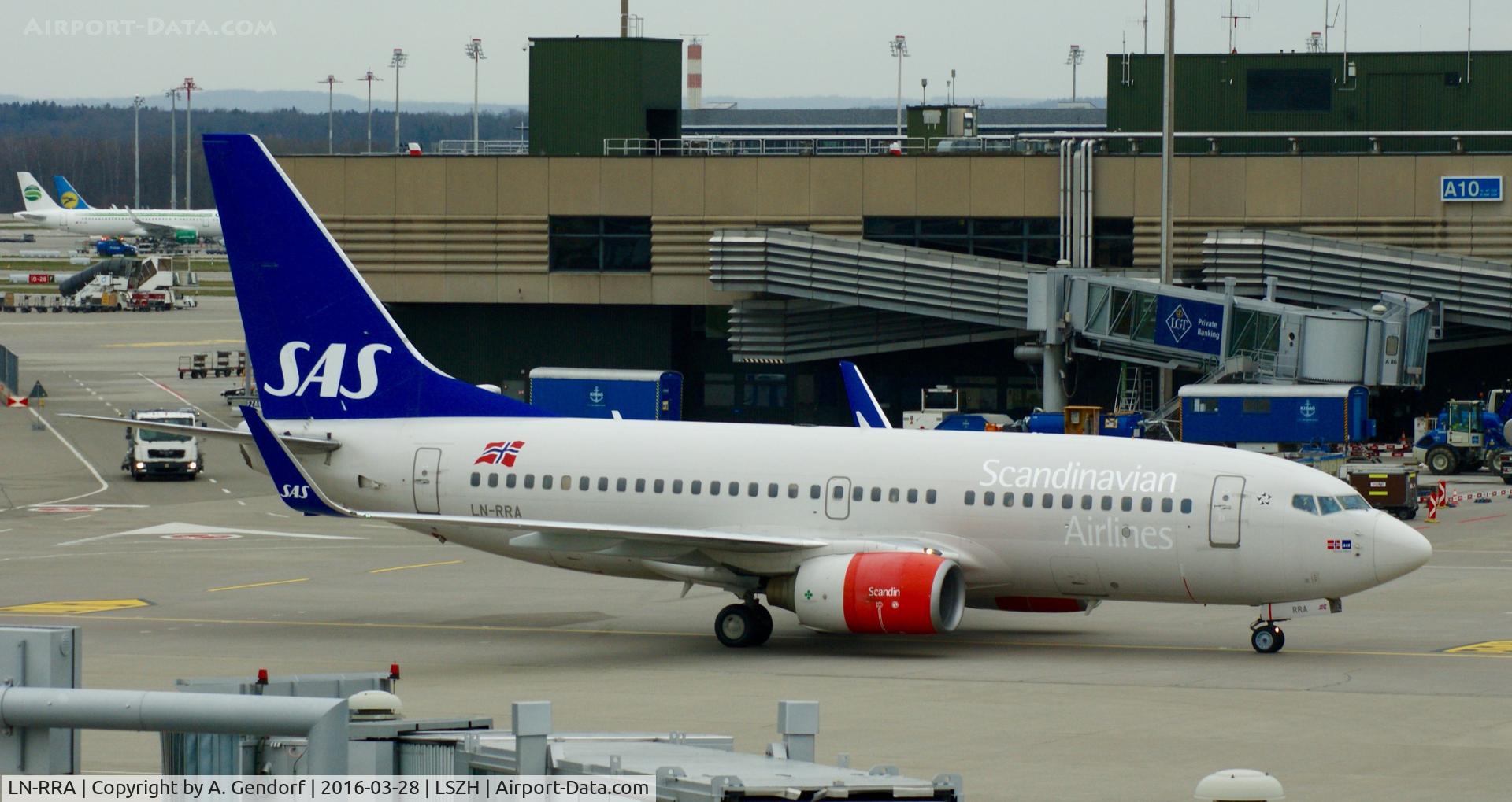 LN-RRA, 2007 Boeing 737-783 C/N 30471, SAS, at Zürich-Kloten(LSZH)