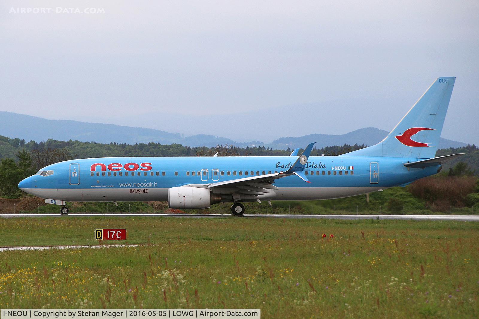 I-NEOU, 2002 Boeing 737-86N C/N 29887, Neos B.737-800 @GRZ (MPX-GRZ-VLC)