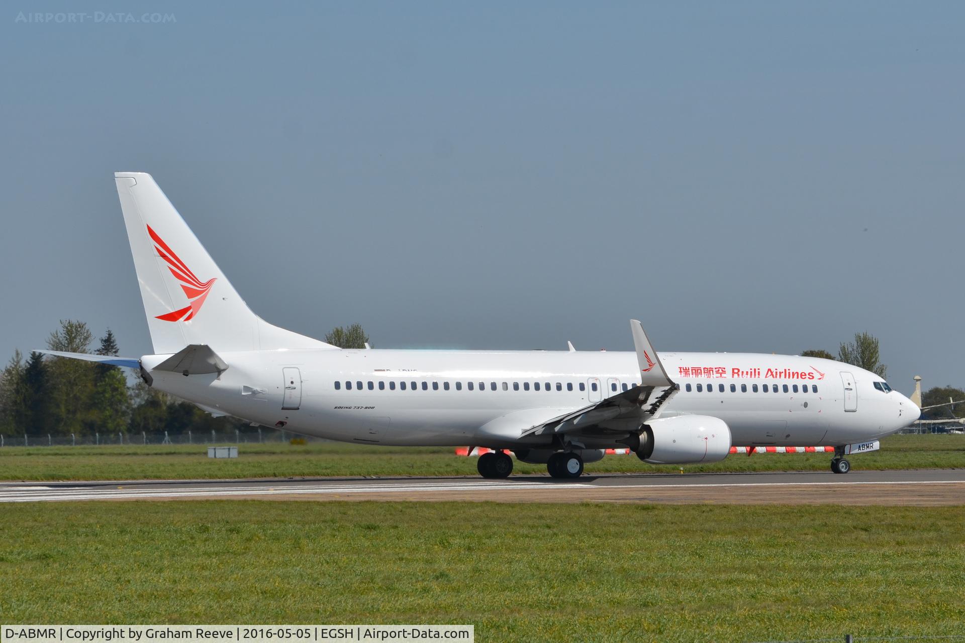 D-ABMR, 2013 Boeing 737-86J C/N 37781, About to depart on runway 