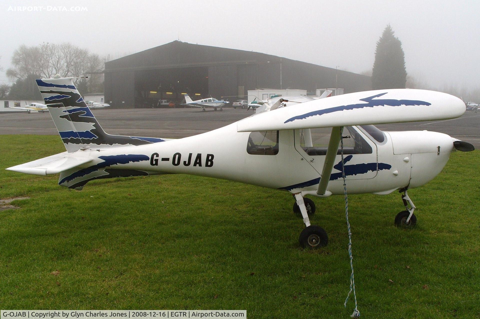 G-OJAB, 1996 Jabiru SK C/N PFA 274-13031, Fuel injection? Taken on a quiet cold and foggy day. With thanks to Elstree control tower who granted me authority to take photographs on the aerodrome.