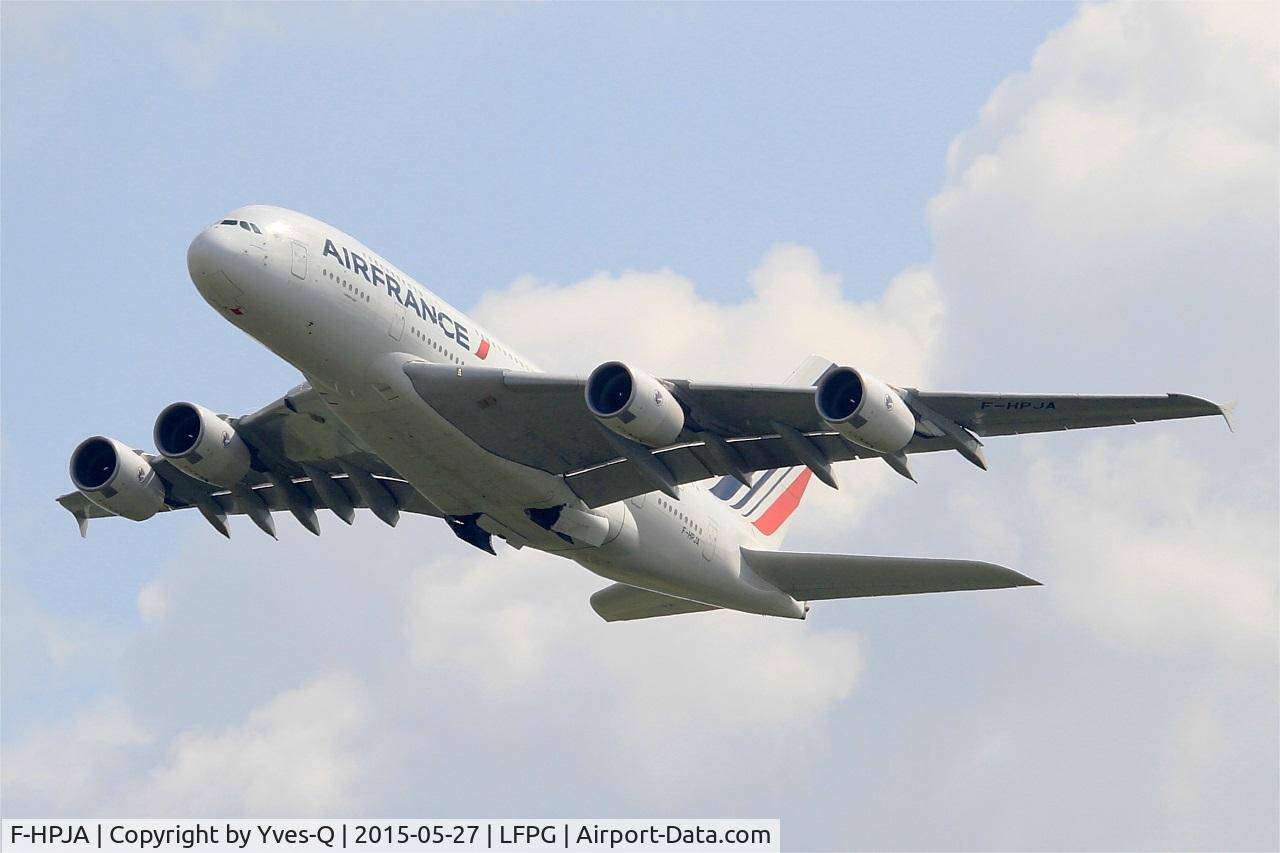 F-HPJA, 2010 Airbus A380-861 C/N 033, Airbus A380-861, Take off Rwy 27L, Roissy Charles De Gaulle Airport (LFPG-CDG)