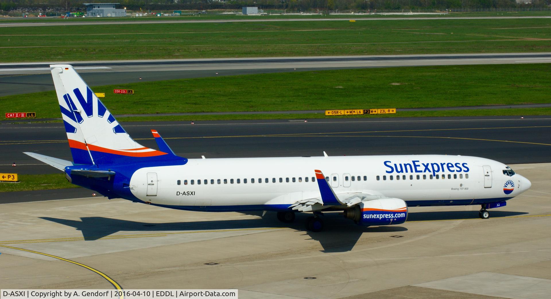 D-ASXI, 2003 Boeing 737-8CX C/N 32367, Sun Express Deutschland, seen here at Düsseldorf Int'l(EDDL)