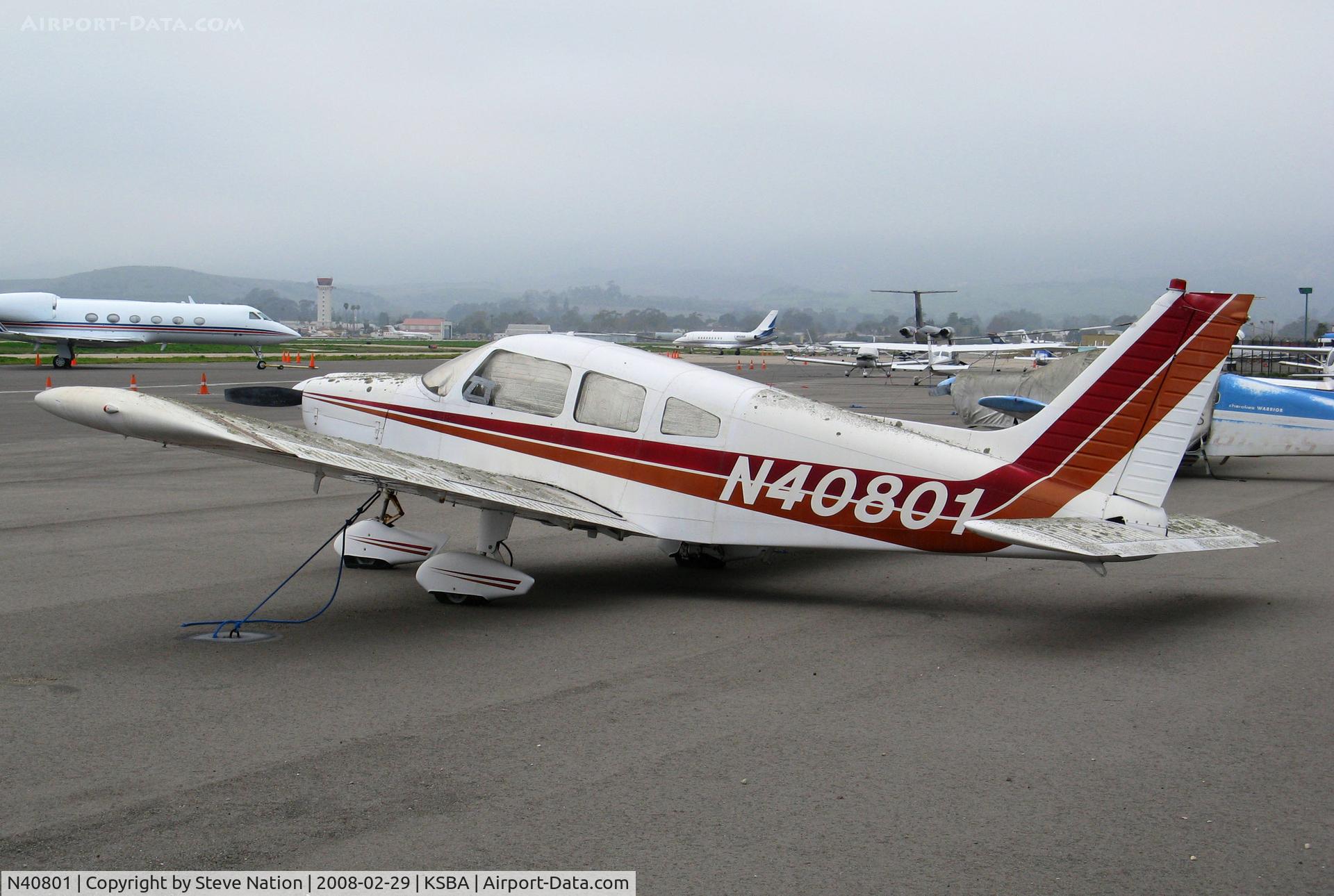 N40801, 1973 Piper PA-28-235 Cherokee Pathfinder C/N 28-7410049, Locally-based 1973 Piper PA-28-235 @ Santa Barbara Municipal Airport, CA
