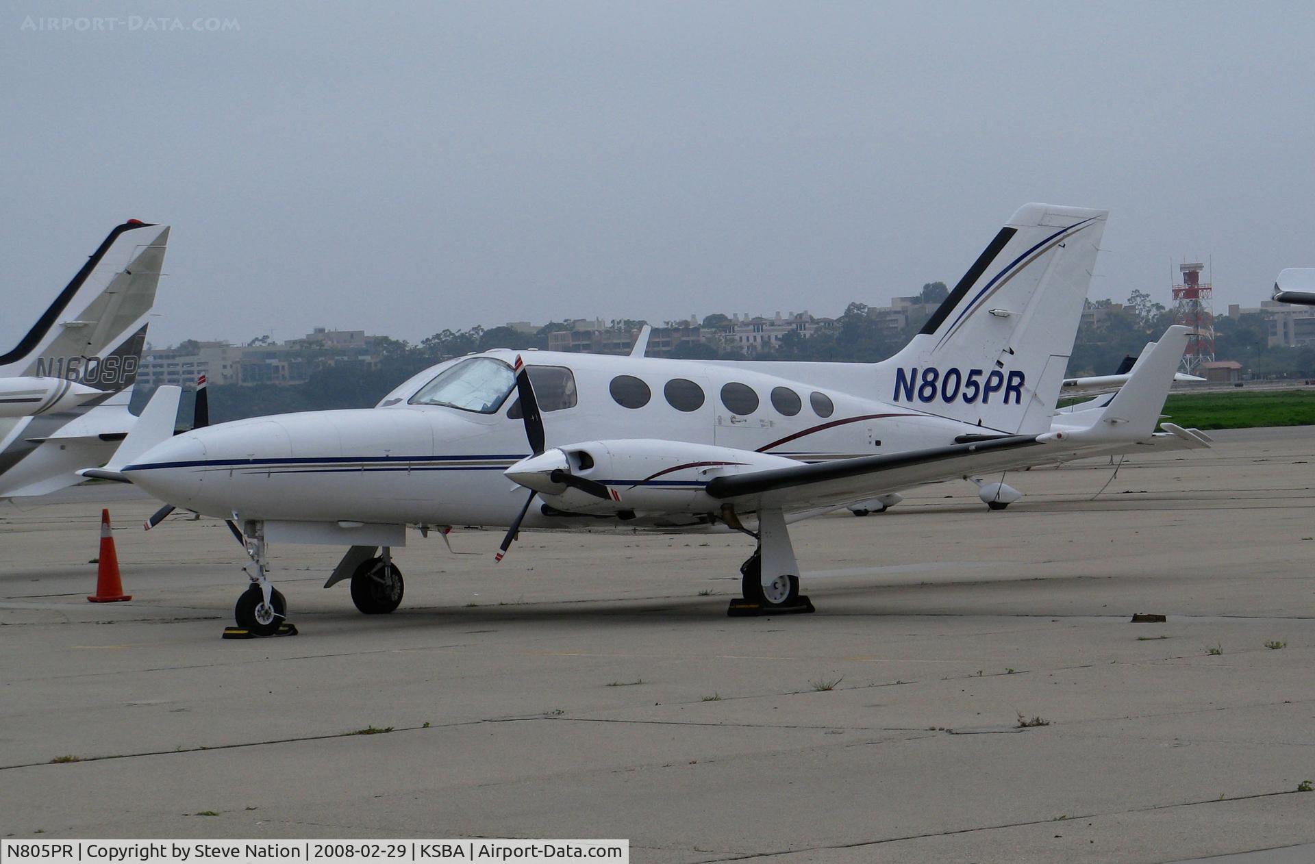 N805PR, 1985 Cessna 414A Chancellor C/N 414A1206, 1985 Cessna 414A with winglets visiting @ Santa Barbara Municipal Airport, CA